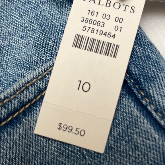 NWT Talbots Brand Straight Ankle Cuff Jeans.  Size 10. - Picture 11 of 12
